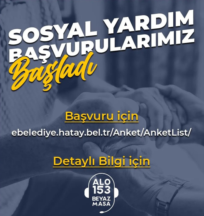 Hatay Büyükşehir Belediyesi Sosyal Yardım Başlattı Hatay Büyükşehir Belediyesi Sosyal Yardım Başlattı